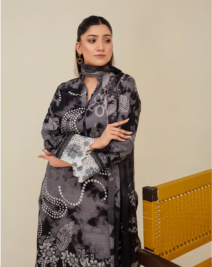 ALEEZAY Viscose Print Shirt & Dupatta VOL-2480