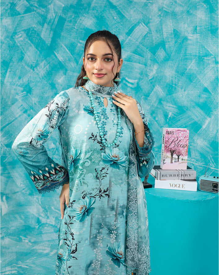 ALEEZAY Viscose PRINT Shirt & Dupatta VOL-2475