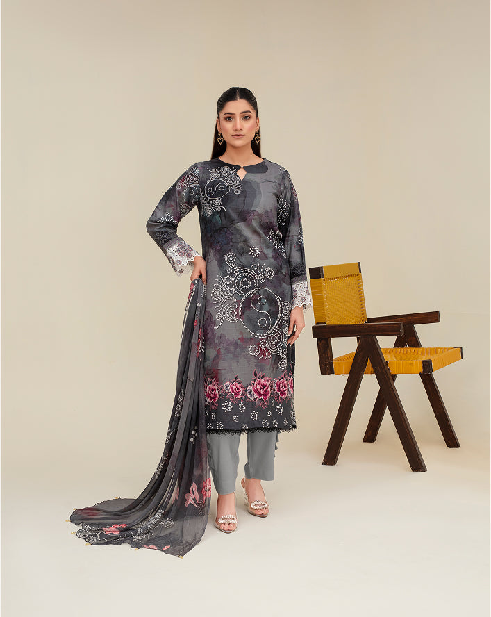 ALEEZAY Viscose Print Shirt & Dupatta VOL-2480
