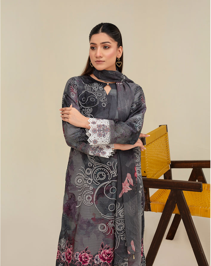 ALEEZAY Viscose Print Shirt & Dupatta VOL-2480