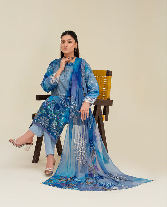 ALEEZAY Viscose Print Shirt & Dupatta VOL-2480