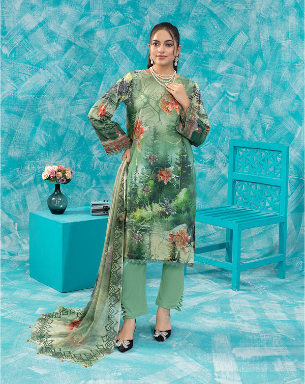 ALEEZAY Viscose PRINT Shirt & Dupatta VOL-2475