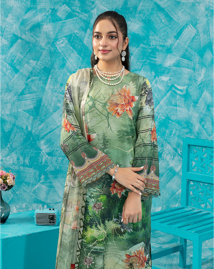 ALEEZAY Viscose PRINT Shirt & Dupatta VOL-2475