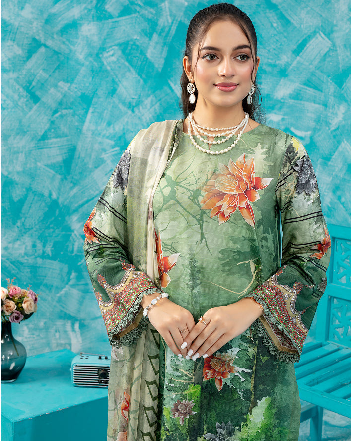 ALEEZAY Viscose PRINT Shirt & Dupatta VOL-2475