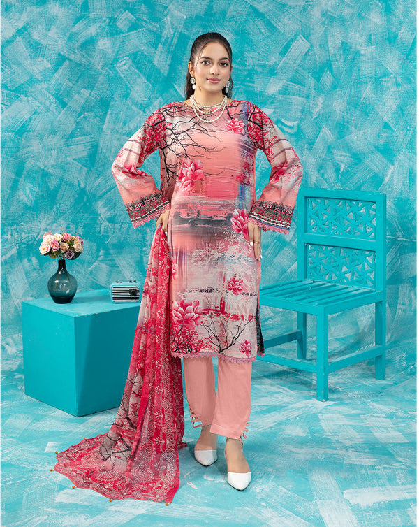 ALEEZAY Viscose PRINT Shirt & Dupatta VOL-2475