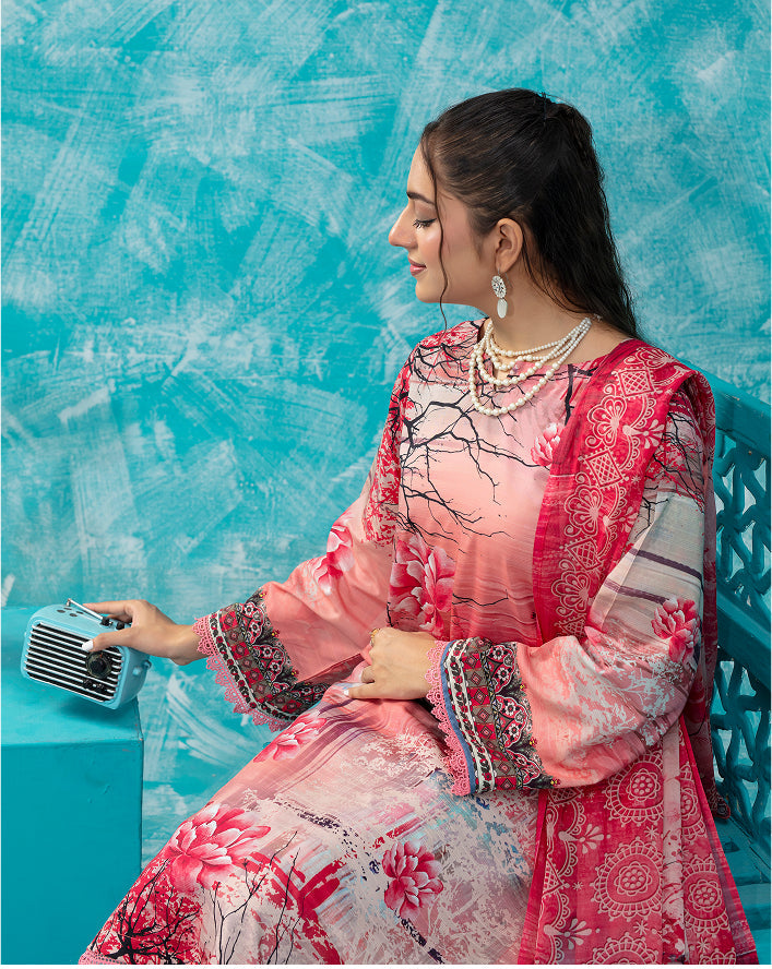 ALEEZAY Viscose PRINT Shirt & Dupatta VOL-2475