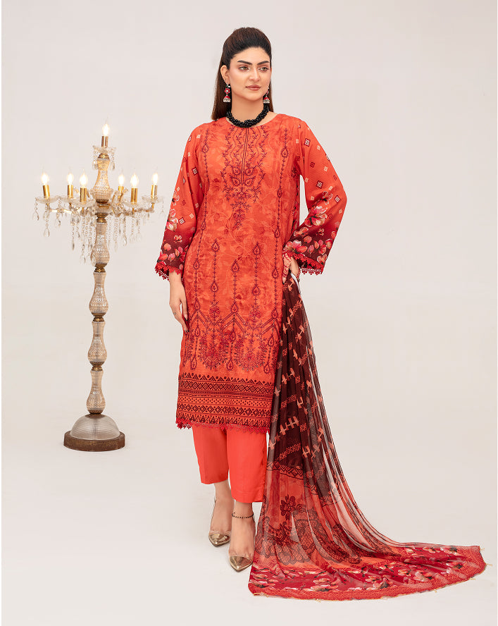 SUNDER Viscose EMB Shirt & Dupatta VOL-2461