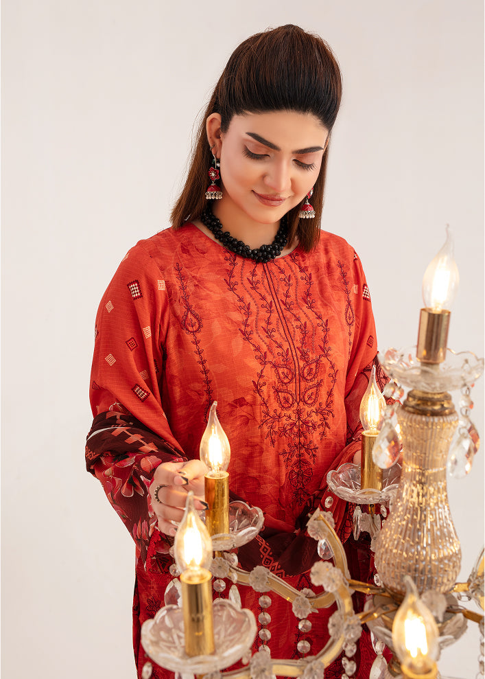 SUNDER Viscose EMB Shirt & Dupatta VOL-2461