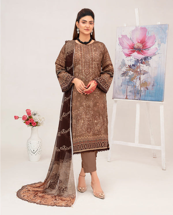 SUNDER Viscose EMB Shirt & Dupatta VOL-2461