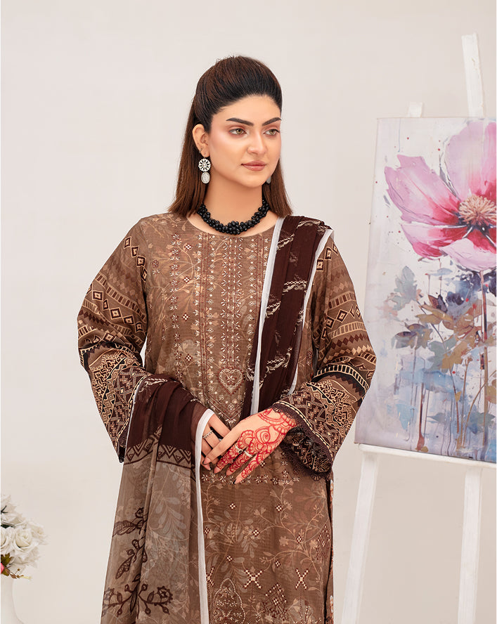SUNDER Viscose EMB Shirt & Dupatta VOL-2461