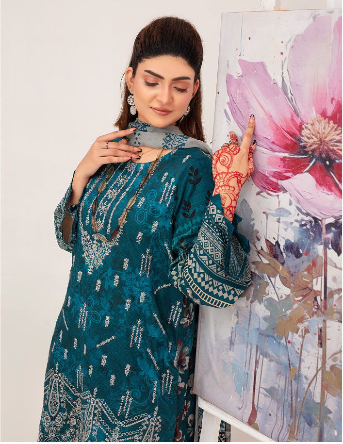 SUNDER Viscose EMB Shirt & Dupatta VOL-2461