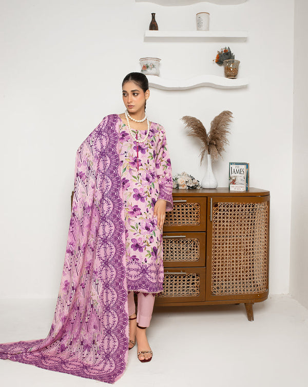 ALEEZAY Viscose Print Shirt & Dupatta VOL-2476