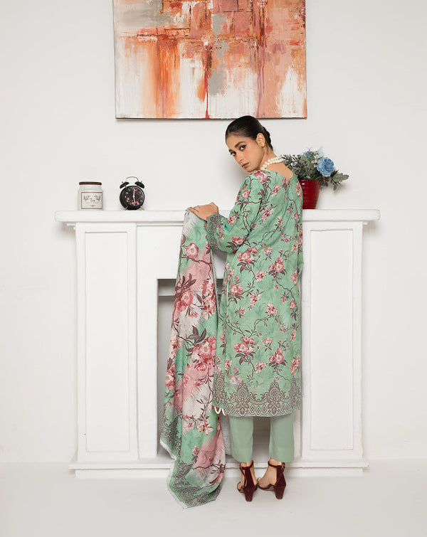 ALEEZAY Viscose Print Shirt & Dupatta VOL-2476