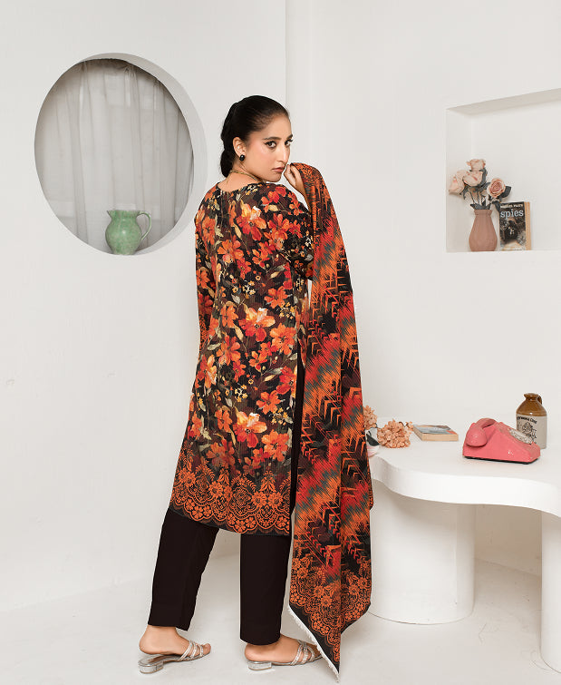 ALEEZAY Viscose Print Shirt & Dupatta VOL-2476