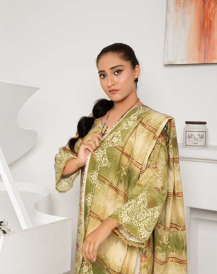 ALEEZAY Viscose Print Shirt & Dupatta VOL-2476