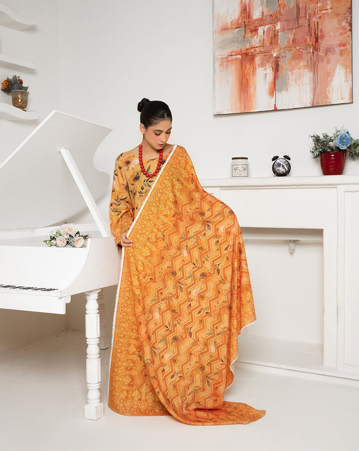 ALEEZAY Viscose Print Shirt & Dupatta VOL-2476