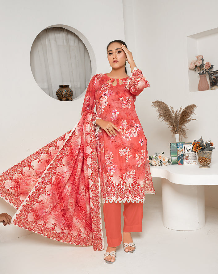 ALEEZAY Viscose Print Shirt & Dupatta VOL-2476