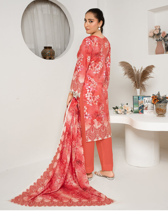 ALEEZAY Viscose Print Shirt & Dupatta VOL-2476