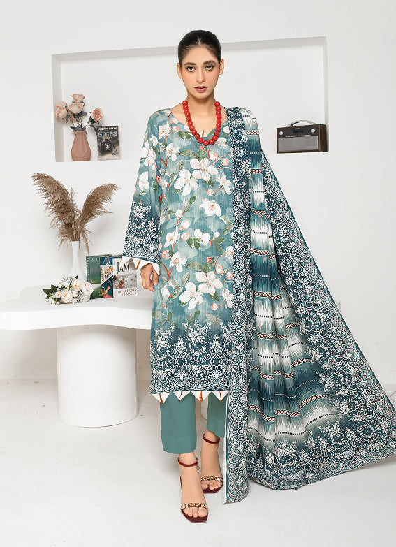 ALEEZAY Viscose Print Shirt & Dupatta VOL-2476